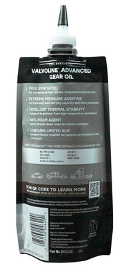 Valvoline FlexFill 75W-90 Full Synthetic Gear Oil – 1 Qt, 4-Pack