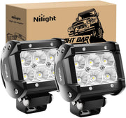 18W 1260LM Flood LED Off-Road Light Pods – 2 Pack