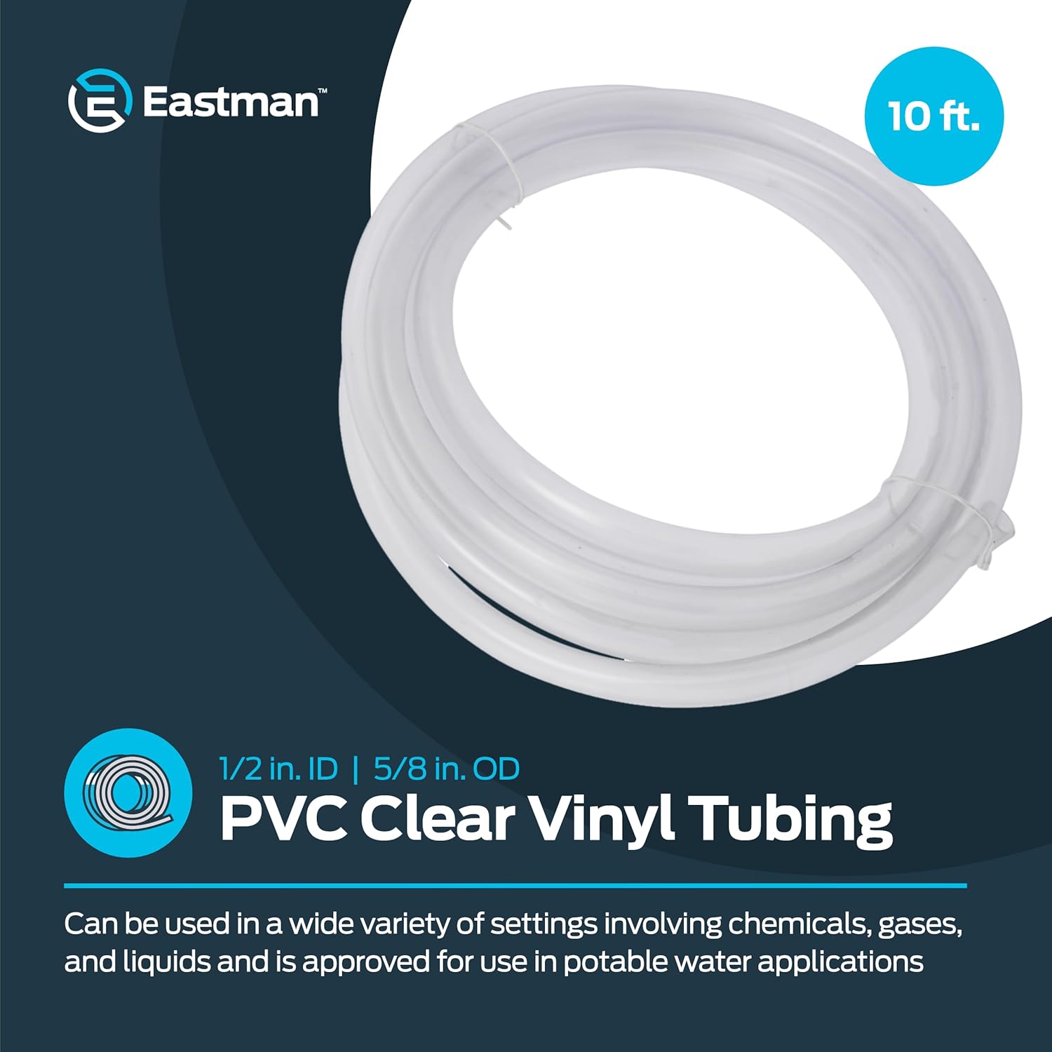Clear PVC Vinyl Tubing – 10 Ft