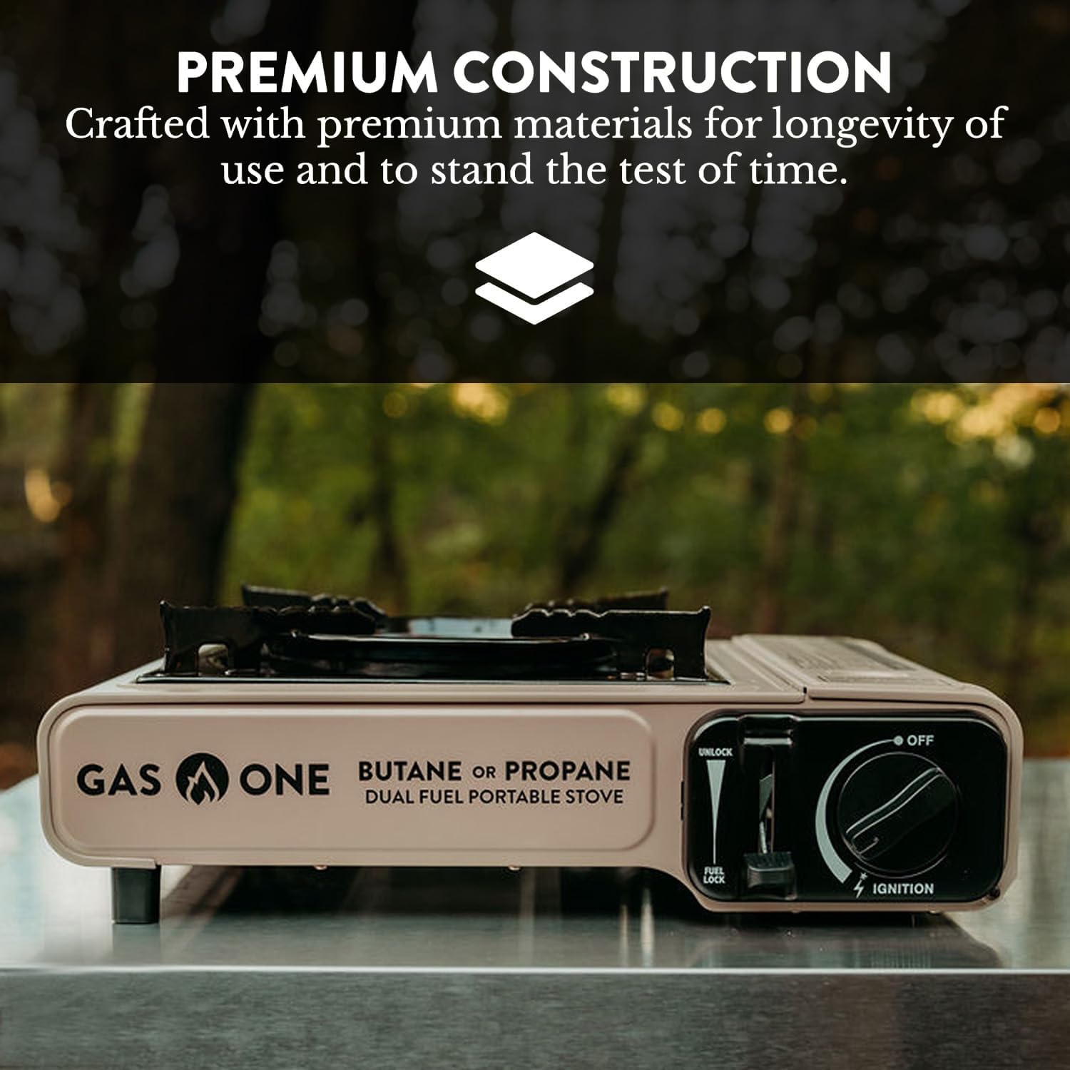 Gas One GS-3400P Dual Fuel Portable Camping Stove