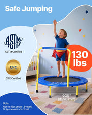 3FT Kids Trampoline with Foam Handle