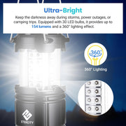 4-Pack Collapsible LED Camping Lanterns