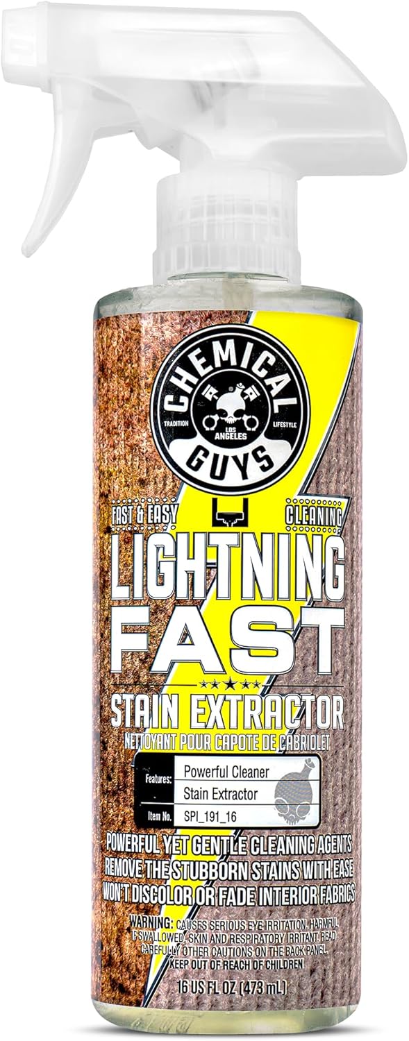 Chemical Guys Lightning Fast Carpet & Upholstery Stain Extractor – 16 Oz