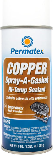 High-Temperature Copper Gasket Adhesive Sealant Spray – 9 oz