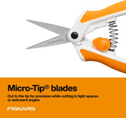 6-Inch Spring-Assisted Micro-Tip Scissors