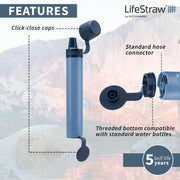 Personal Water Filter for Hiking, Camping & Emergency Use