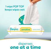 Pampers Sensitive Baby Wipes – 588 Count, Fragrance Free
