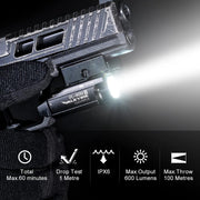 Compact Rechargeable Weapon Light