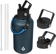 BJPKPK 64oz Insulated Water Bottle with Straw Lid