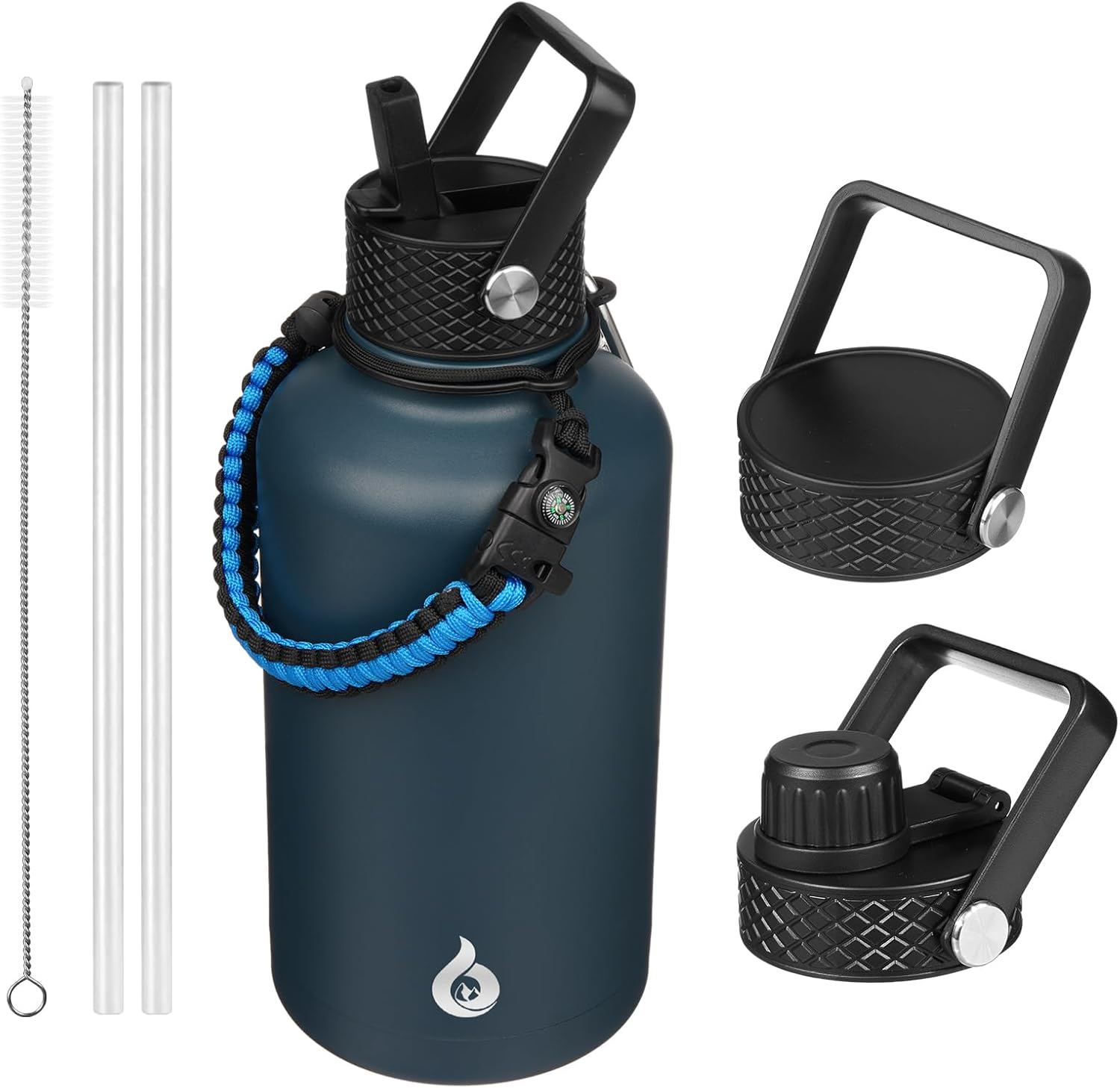 BJPKPK 64oz Insulated Water Bottle with Straw Lid