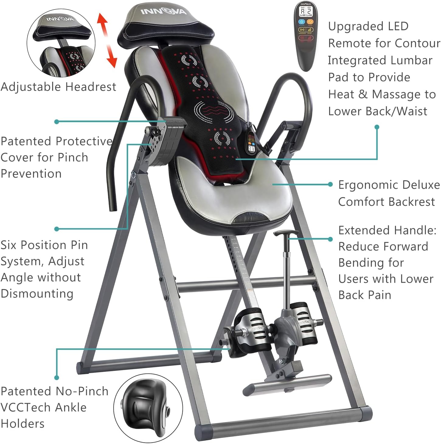 Advanced Heat & Massage Inversion Table