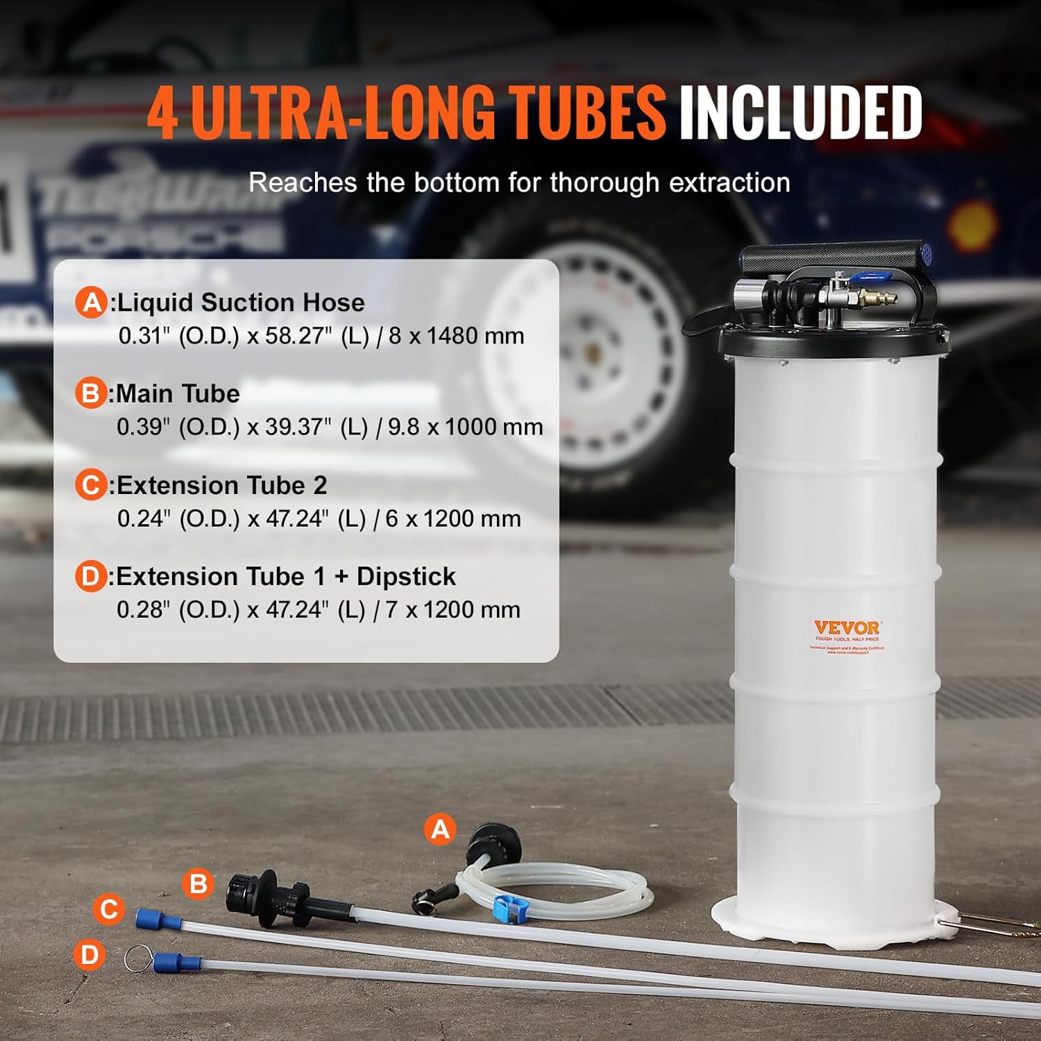 6.5L Pneumatic & Manual Automotive Fluid Extractor Pump
