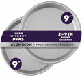 9-Inch Aluminum Round Cake Pan Set