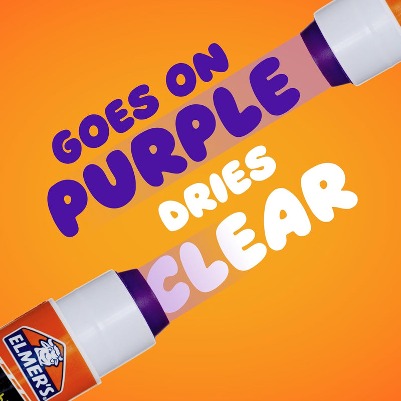 Washable Purple Glue Sticks 12 Pack