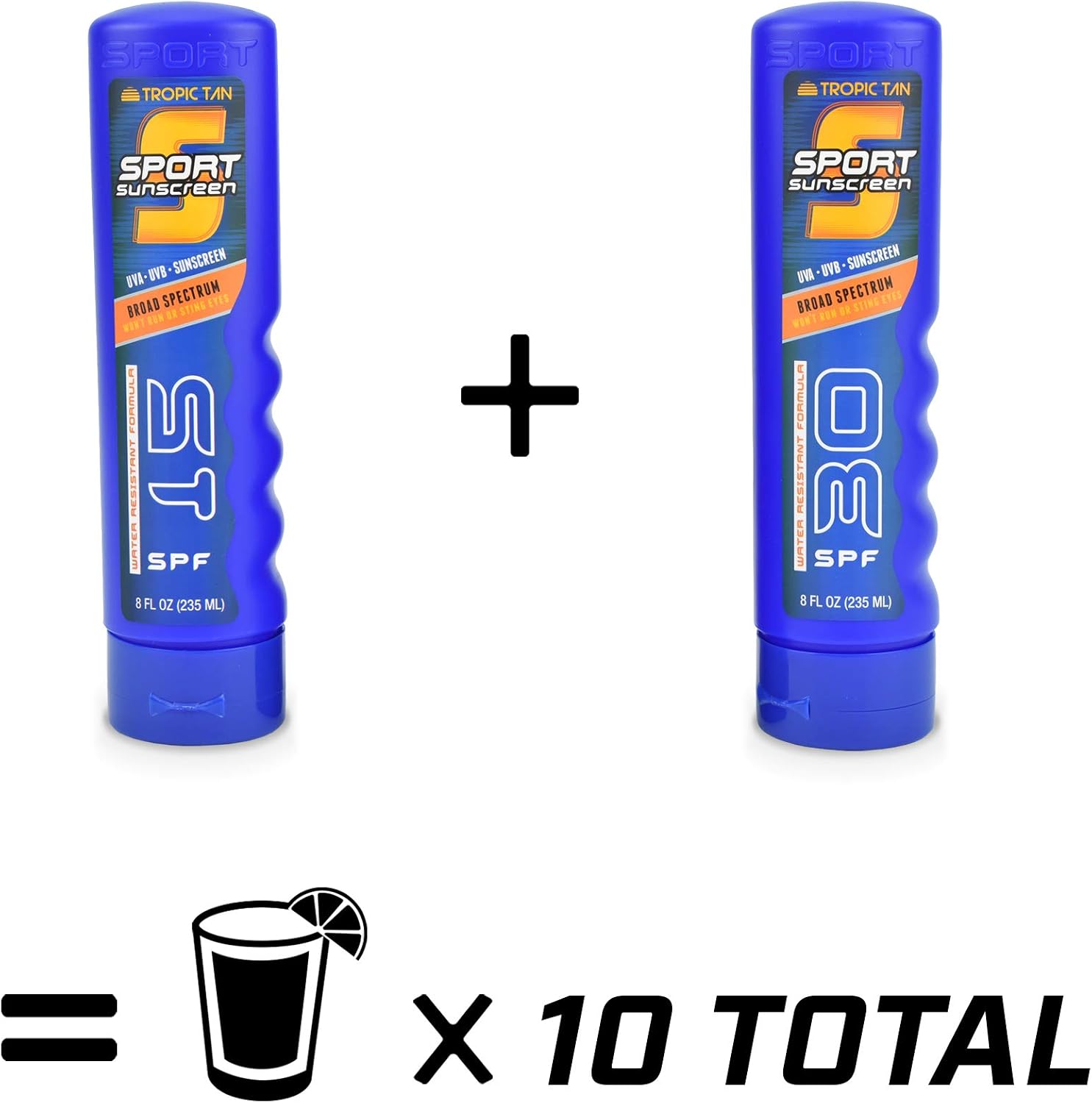Sunscreen Bottle Travel Flask Set (2-Pack)