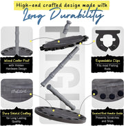 16-Rod Fishing Rod Storage Rack
