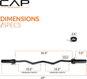 47-Inch Olympic EZ Curl Bar