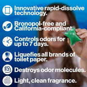 Walex Bio-Pak Black Holding Tank Deodorizer Drop-Ins – Alpine Fresh, 10-Pack