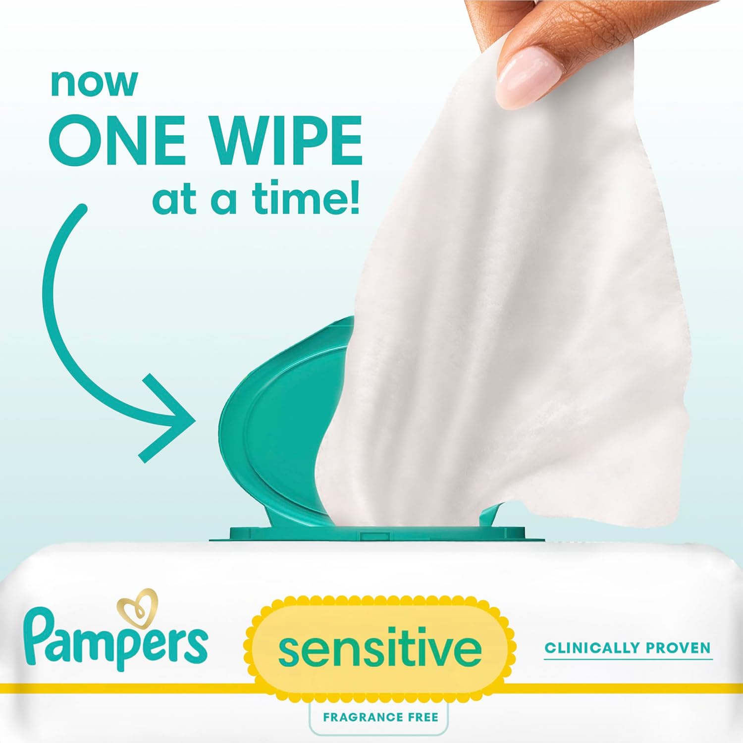 Sensitive Fragrance-Free Baby Wipes – 1008 Count, 18 Flip-Top Packs