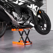 1100 lb Motorcycle Scissor Lift Jack with Safety Pin