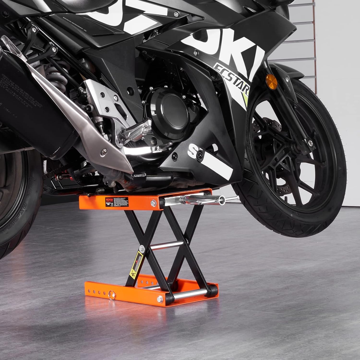 1100 lb Motorcycle Scissor Lift Jack with Safety Pin