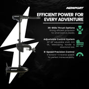 Saltwater Transom Mount Electric Trolling Motor