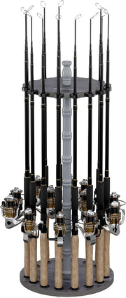 16-Rod Fishing Rod Storage Rack