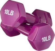 Amazon Basics Vinyl Coated Hex Dumbbell