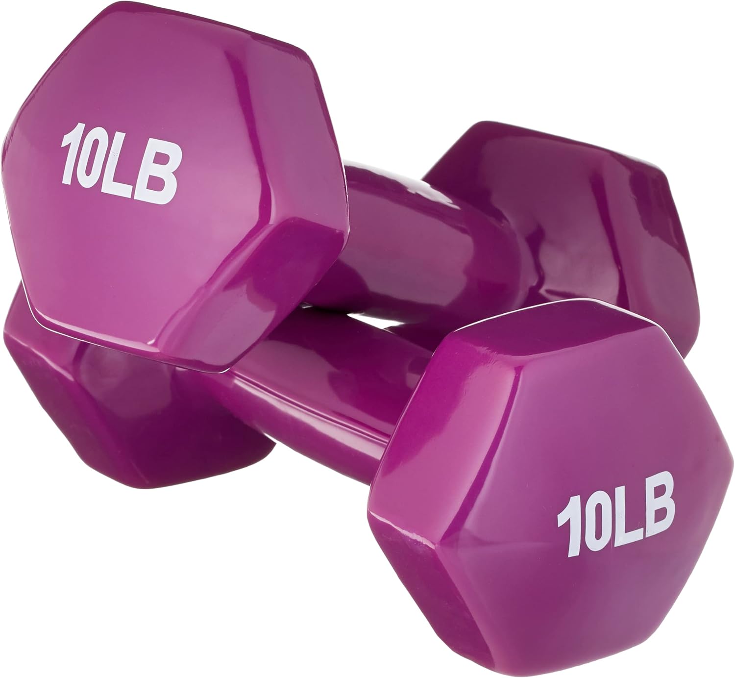 Amazon Basics Vinyl Coated Hex Dumbbell