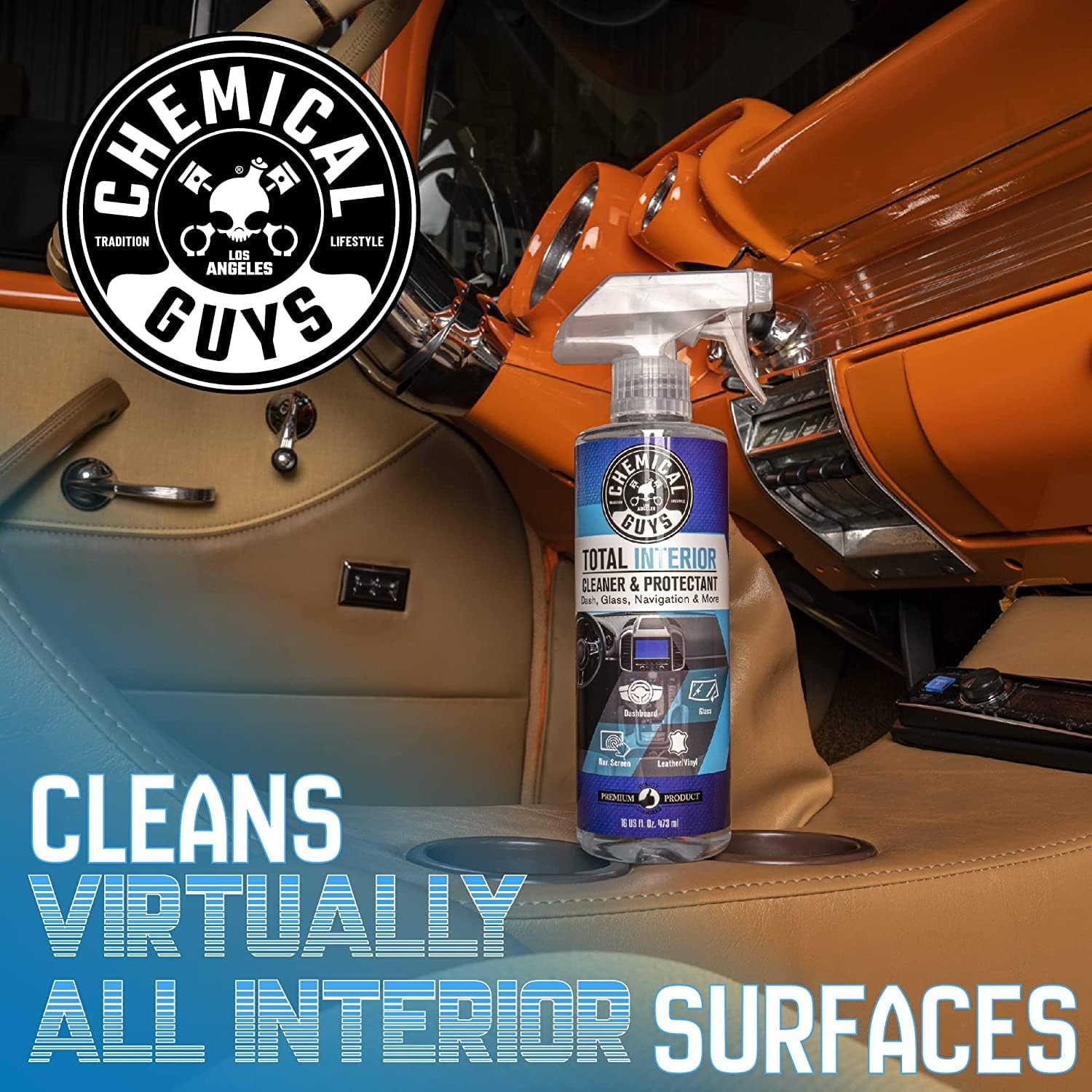Chemical Guys Total Interior Cleaner & Protectant – 16 Oz