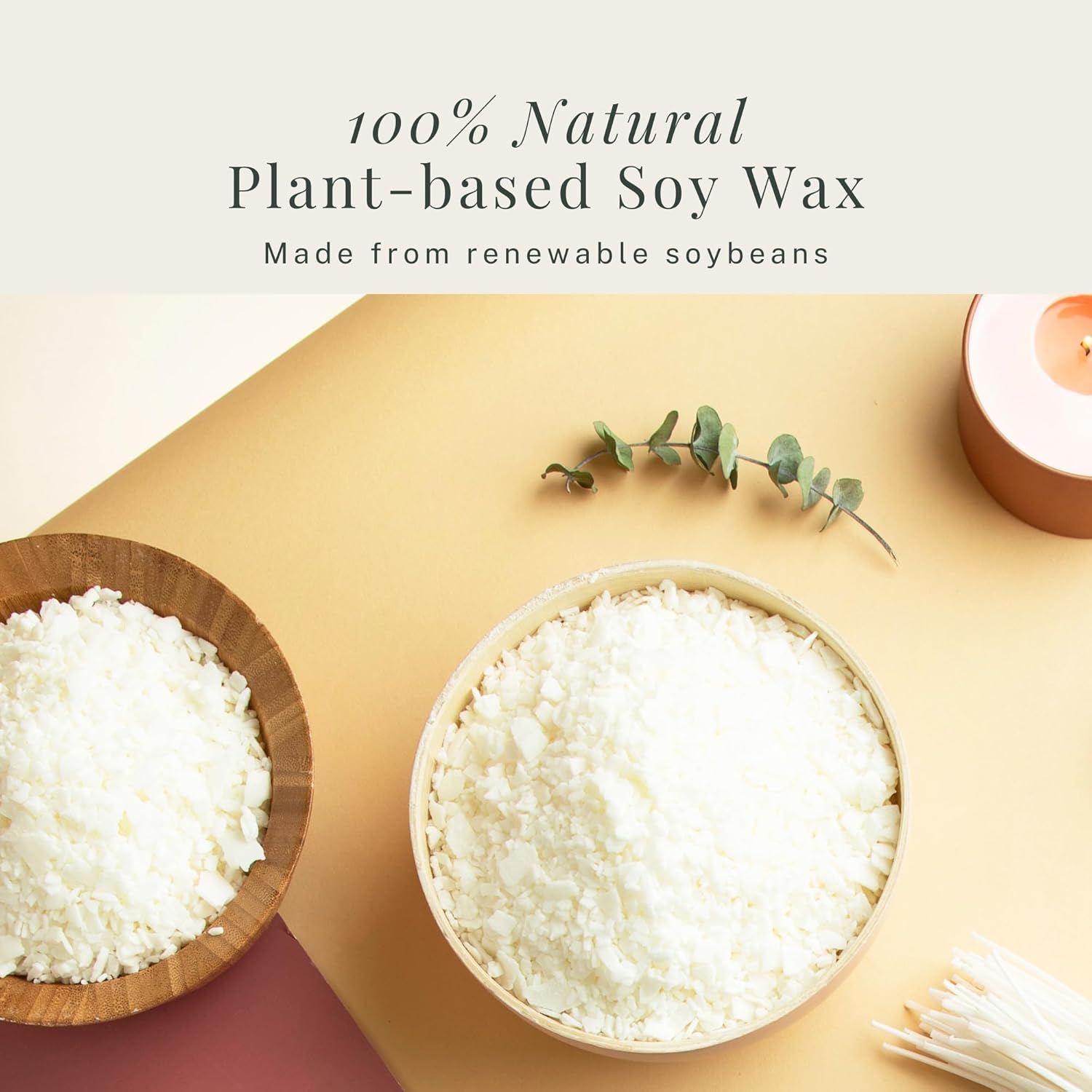 Natural Soy Wax Flakes for Candle Making – 10 lb