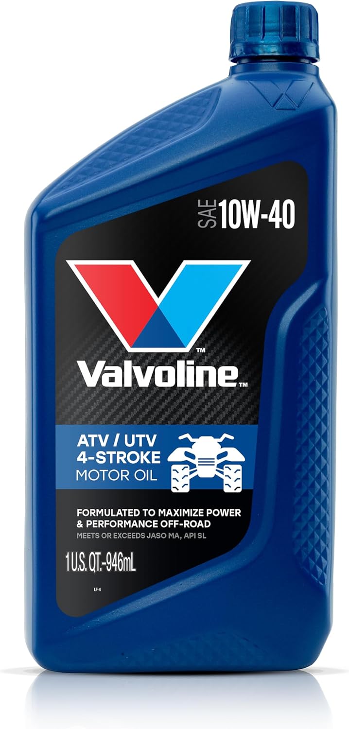 SAE 10W-40 4-Stroke ATV & UTV Motor Oil – 1 Quart, Case of 6