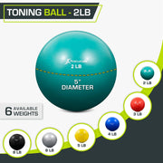 Weighted Toning Exercise Ball for Strength Training
