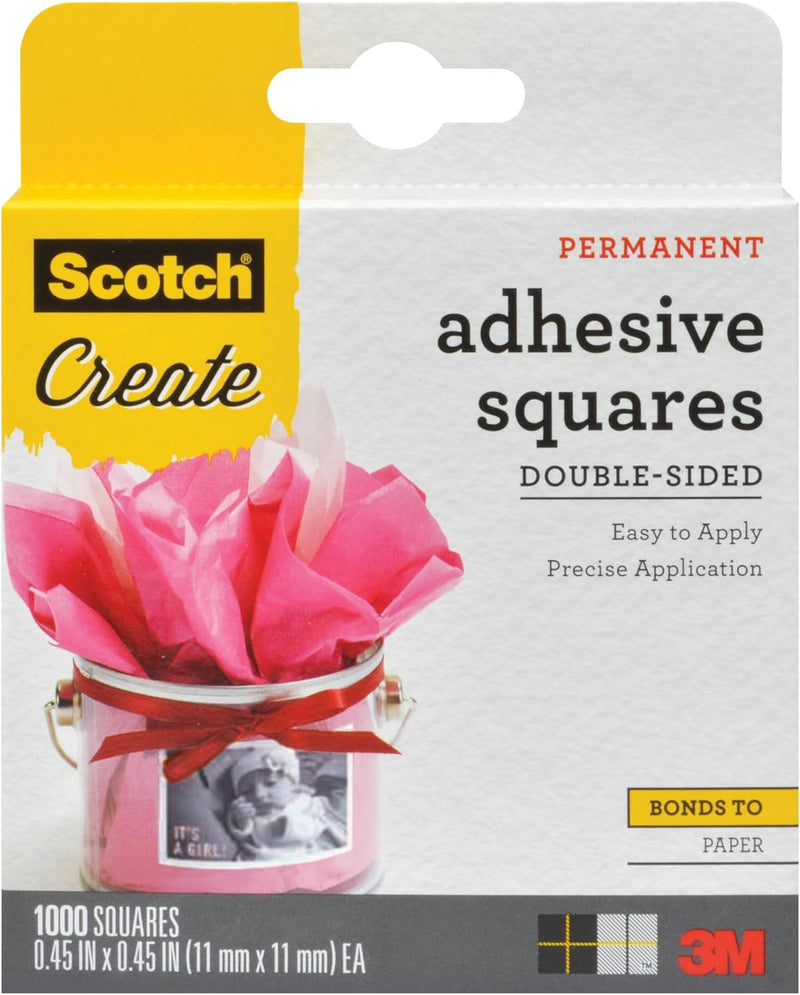 Permanent Adhesive Tape Squares