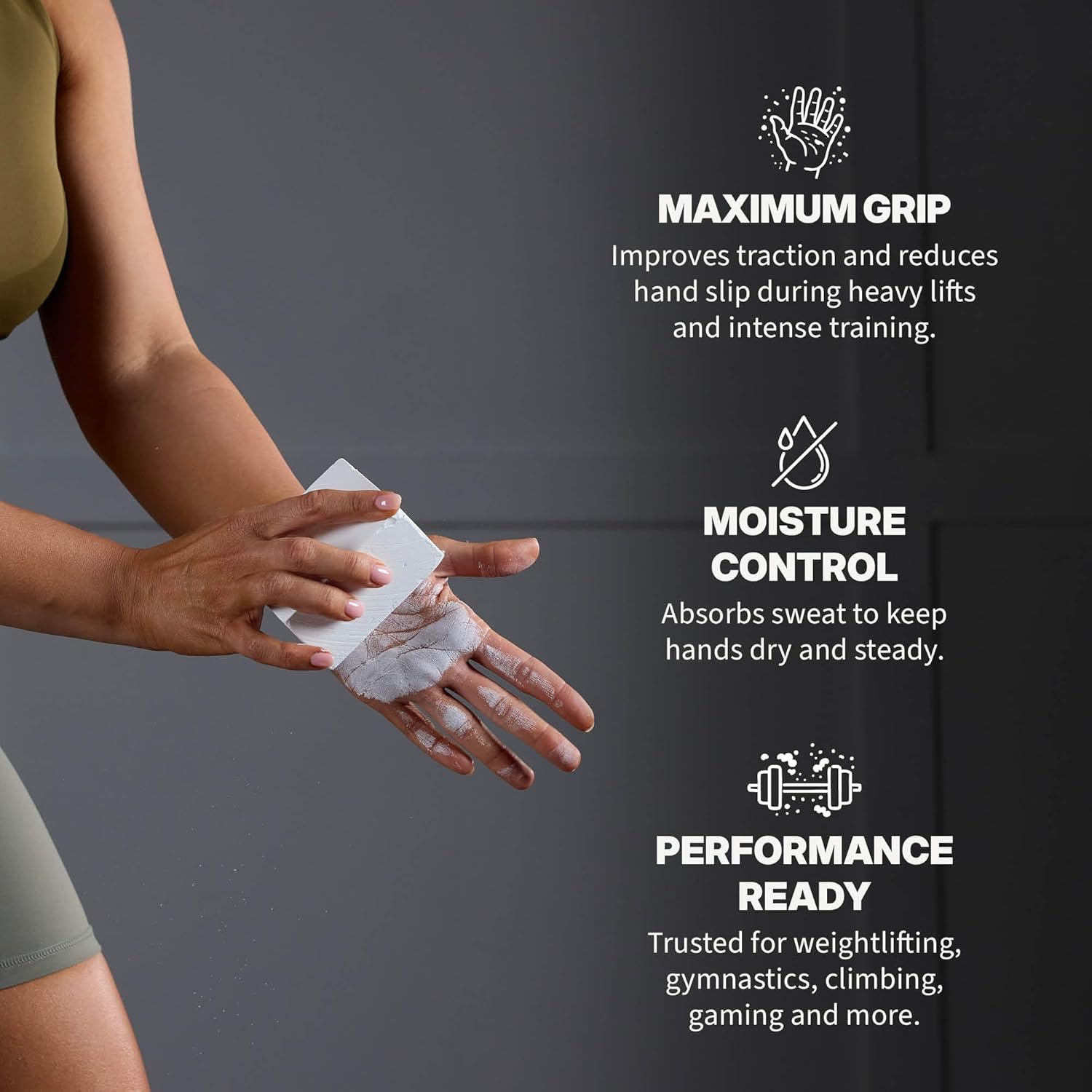 Gym Chalk Block & Chalk Ball for Grip Training