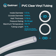 Clear PVC Vinyl Tubing – 10 Ft