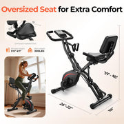 5-in-1 Folding Stationary Exercise Bike