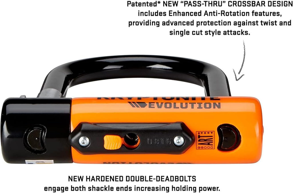 Heavy-Duty Bike U-Lock with 4 ft Security Cable