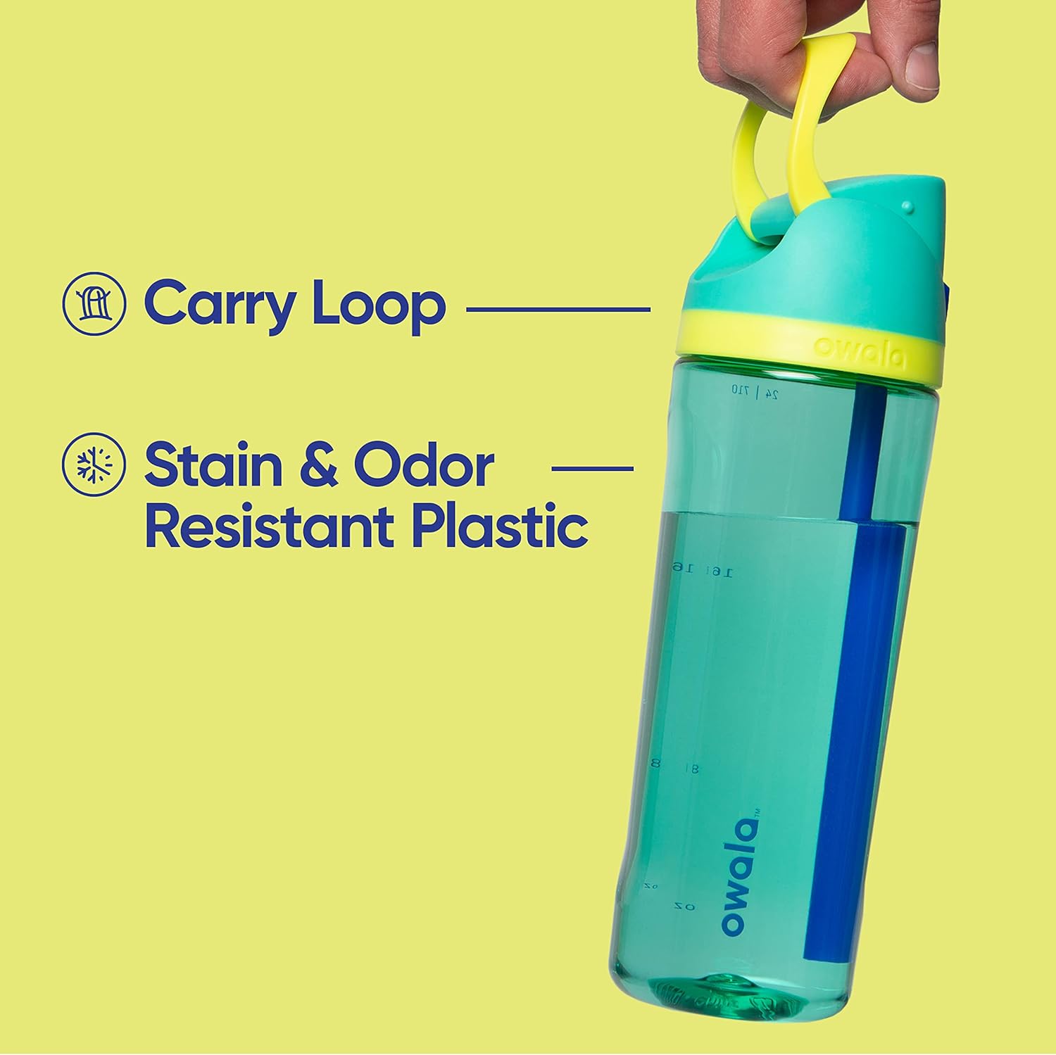 FreeSip Tritan Sports Water Bottle with Straw