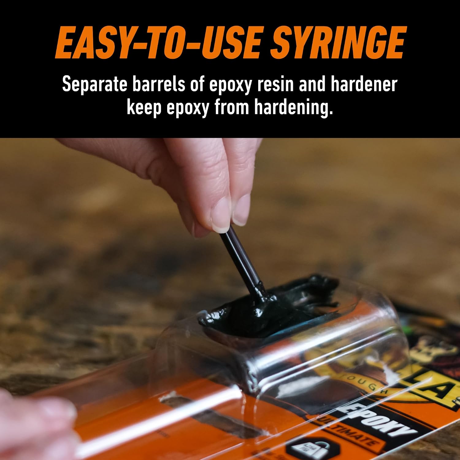 Gorilla Epoxy Ultimate Waterproof, 0.85 oz Syringe