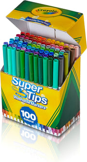 100-Count Washable Fine-Point Marker Set