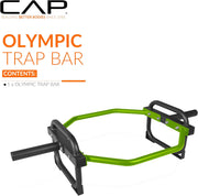 Olympic Trap Bar with Elevated Grip – 500 lb Capacity