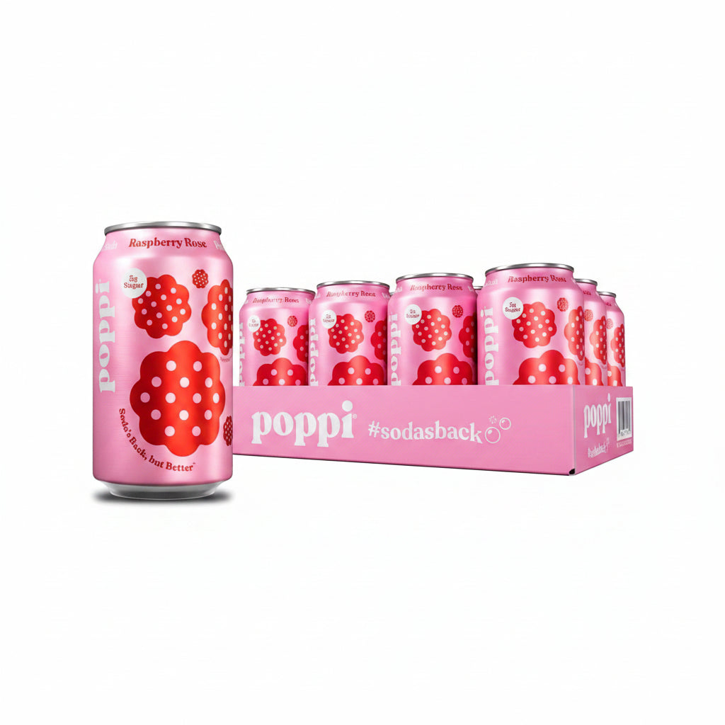 Raspberry Rose Prebiotic Soda