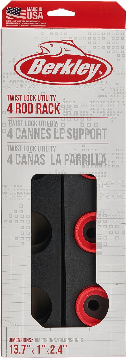 4-Rod Twist Lock Fishing Rack