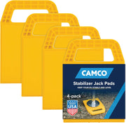 Camco RV Stabilizing Jack Pads – 4-Pack