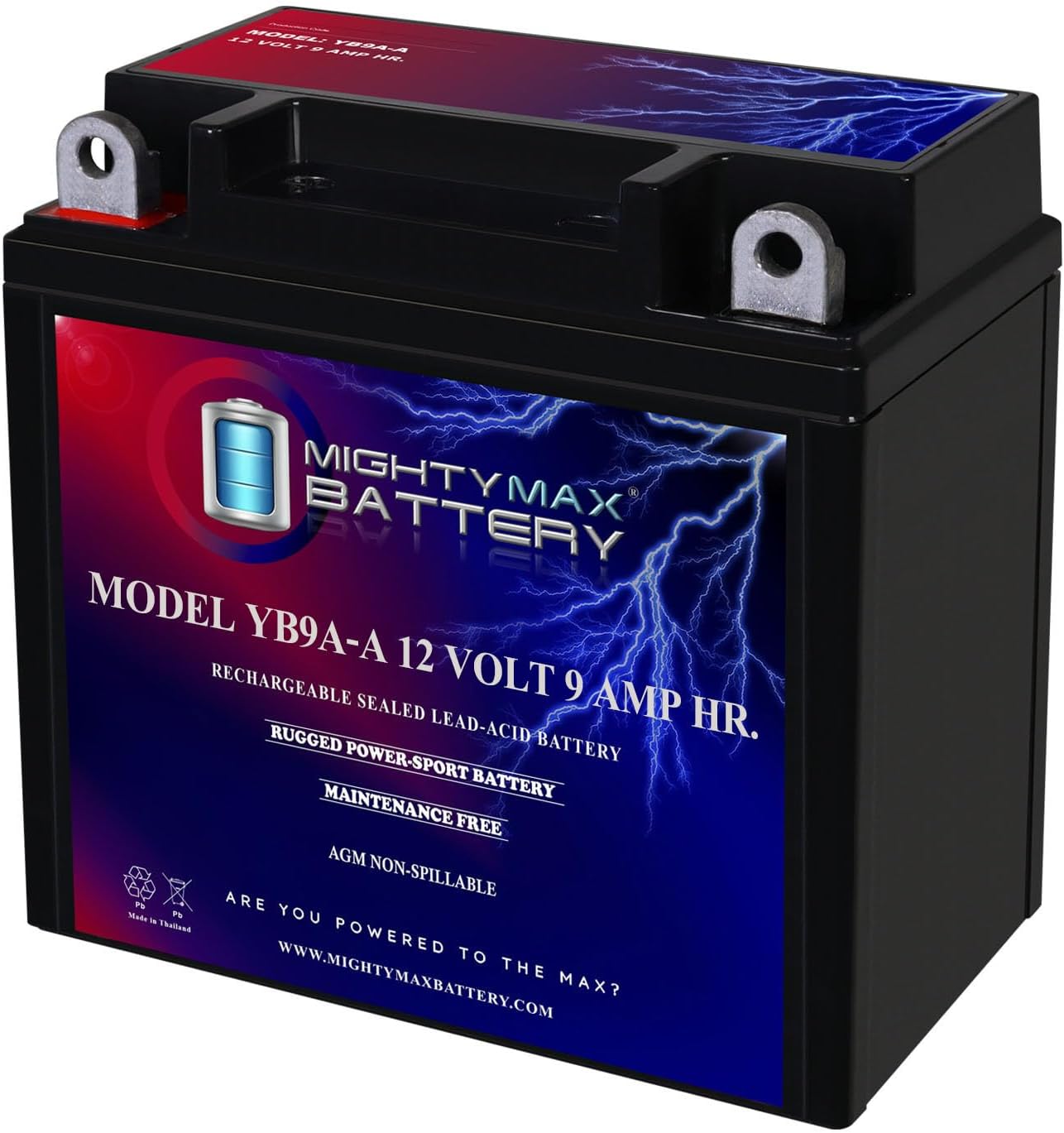 12V 9Ah AGM Motorcycle Battery – 130 CCA