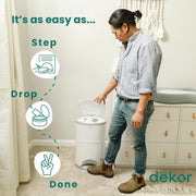 Eco-Friendly Hands-Free Diaper Pail