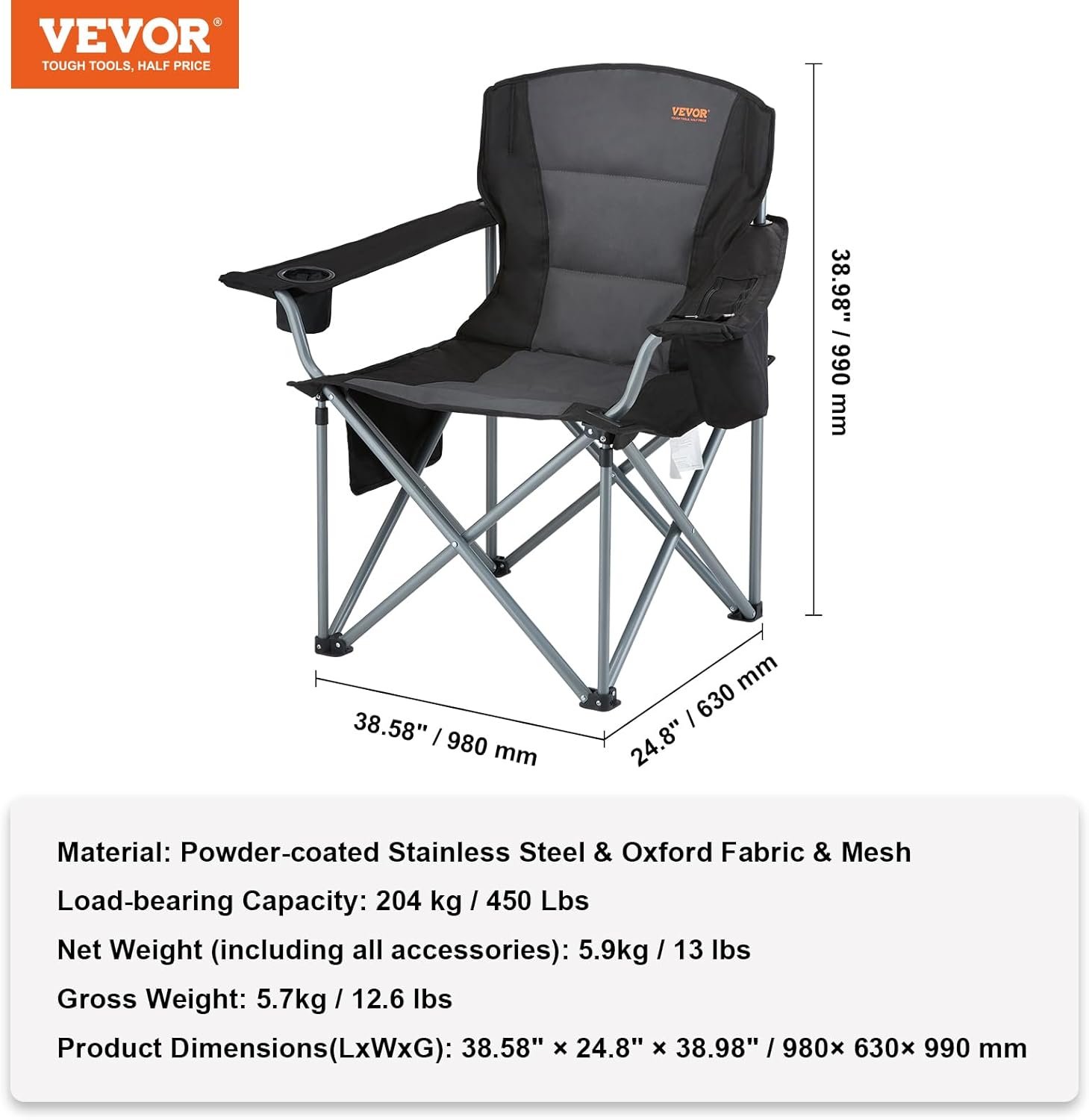 Oversized Folding Camping Chair