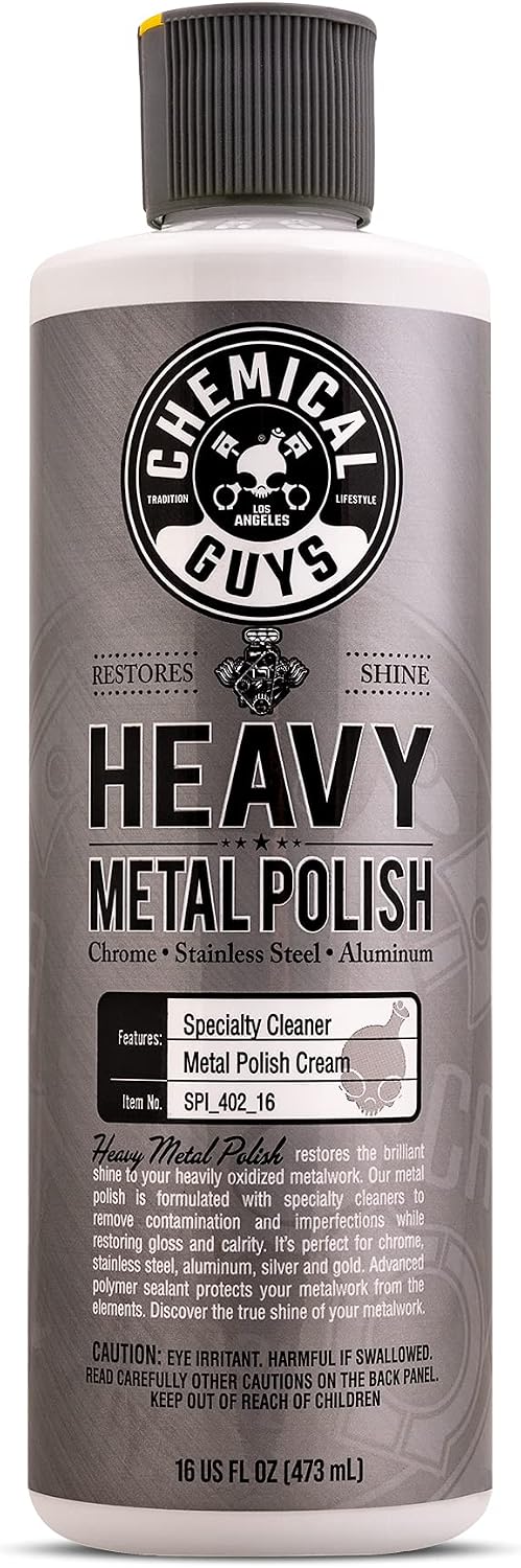 Heavy-Duty Metal Polish for Chrome, Aluminum & Stainless Steel – 16 oz