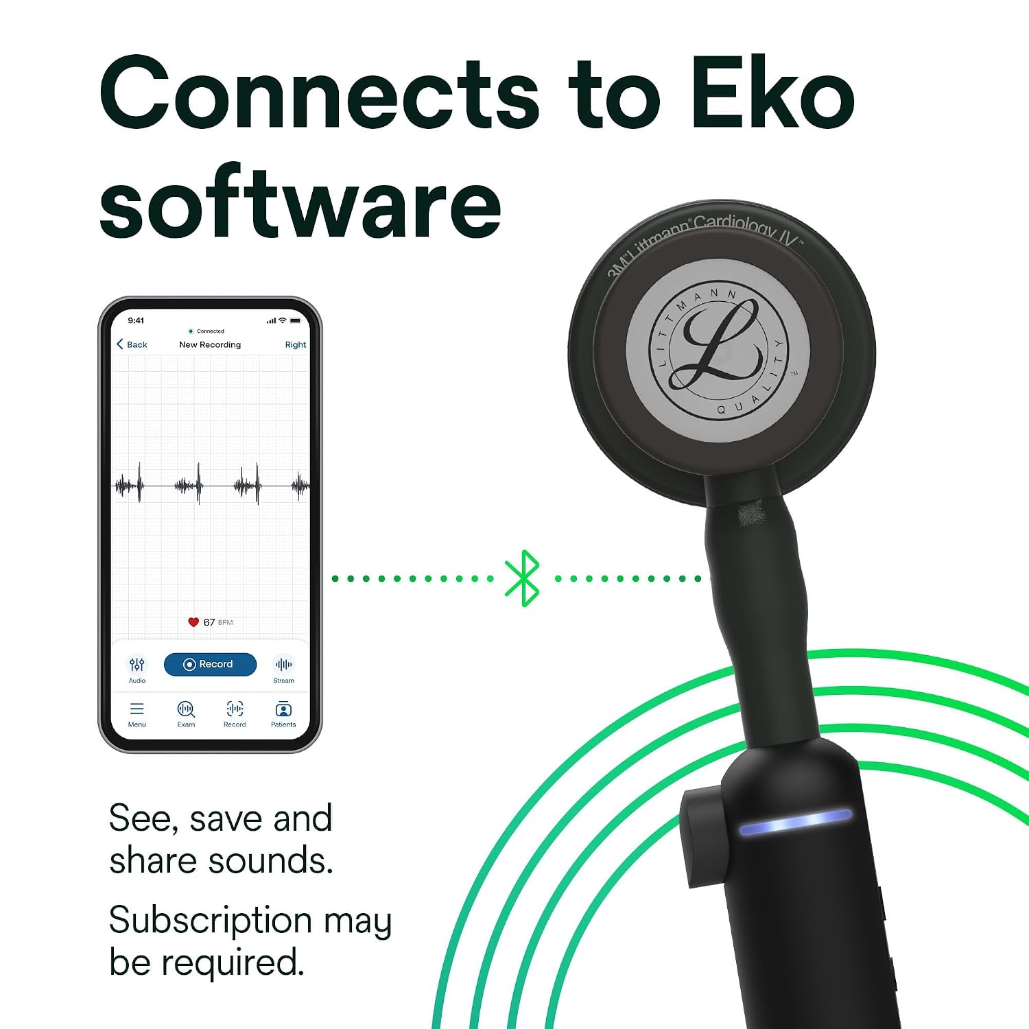 CORE Digital Stethoscope with 40x Amplification